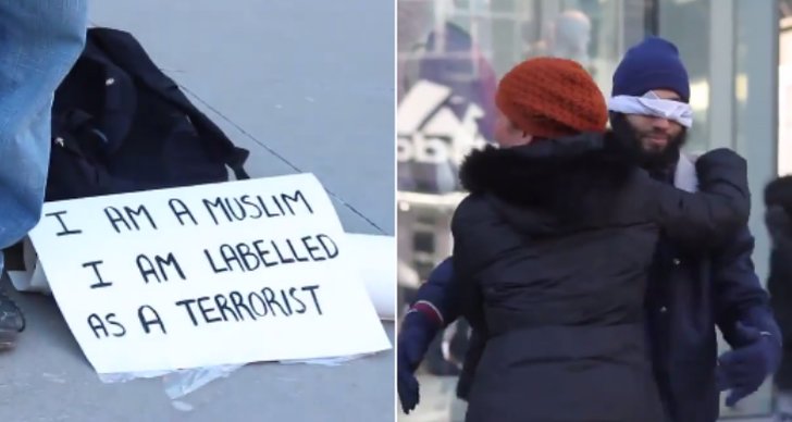 rörande, Anna Åslund, Muslim, experiment, Kram, Islamofobi, Islam